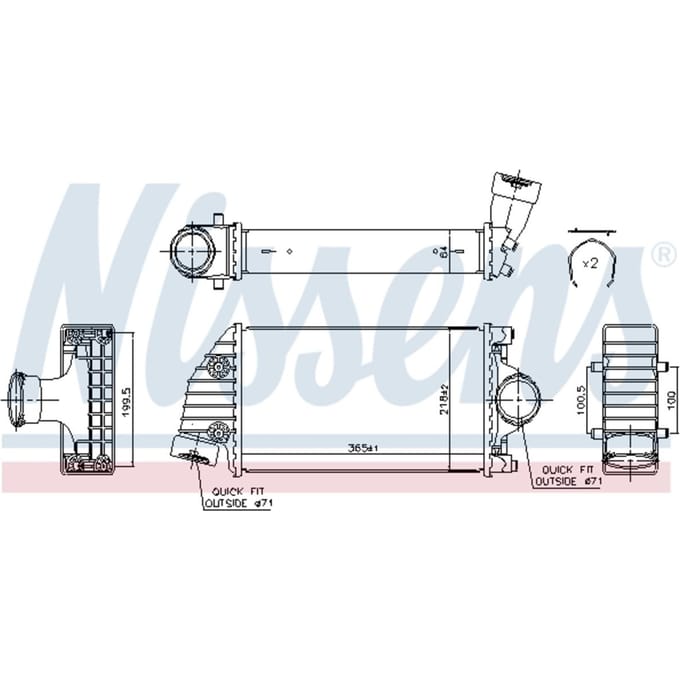 Intercooler NISSENS 96175