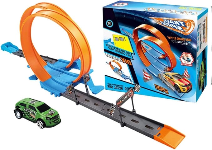 Flexibele Baan - Race Speelgoed - Creatief Spelen - Ontwikkel Fantasie - 276 cm - Multicolor