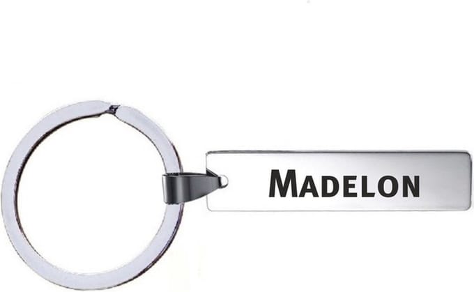 Sleutelhanger Met Naam - Madelon - RVS