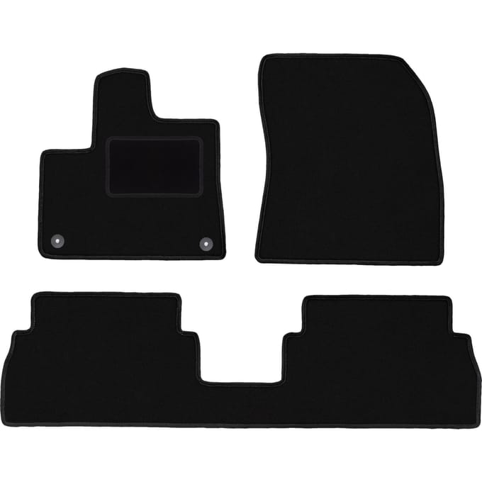 Zwarte veloursmatten voor: Citroen Berlingo III combivan (2018-)