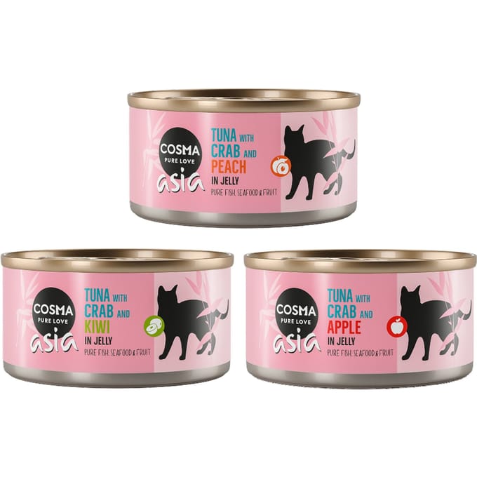 24x170g Cosma Asia Fruit Mixpakket 2 Katten Natvoer