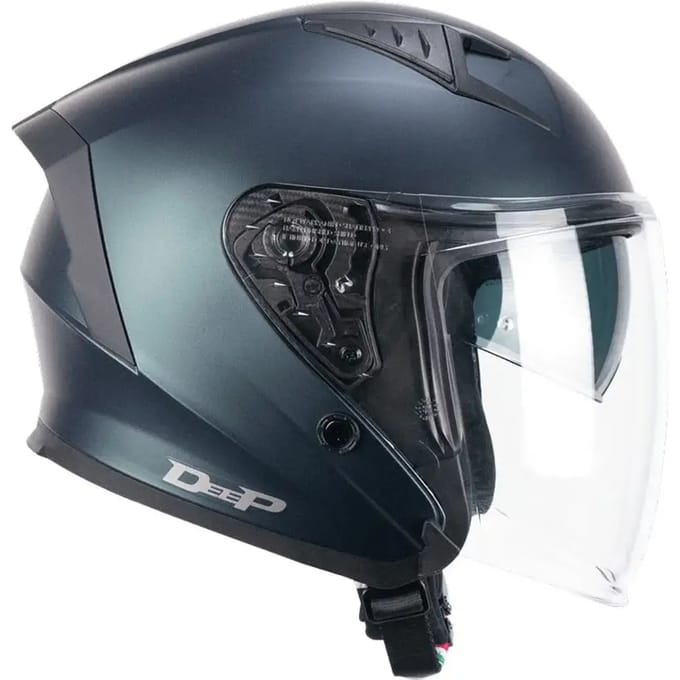 Motorhelm met halve straal CGM 127A Deep Mono