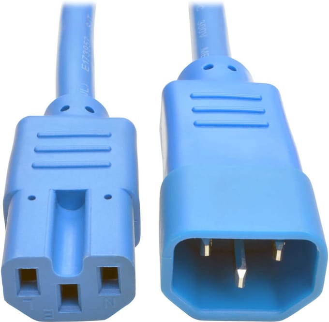 Tripp Lite P018-002-ABL electriciteitssnoer Blauw 0,6 m C13 stekker C14 stekker
