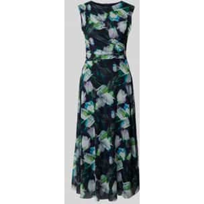 Cocktailjurk met bloemenmotief