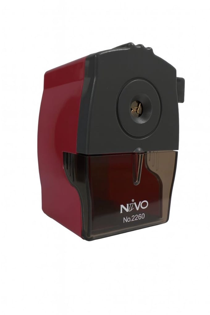 Nivo Puntenslijper - Handmatig - Met opvangbak - Tafelmodel - Rood