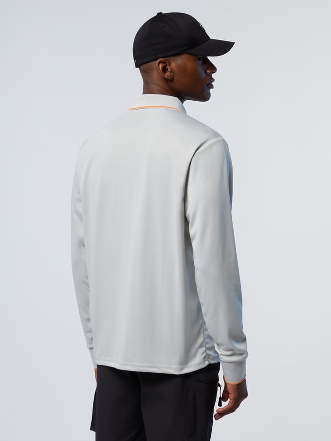 North Sails Polo overhemd Coolmax piqué lange mouwen