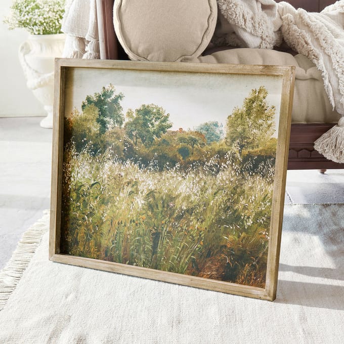 LOBERON Schilderij Vallerine crème/bruin/groen