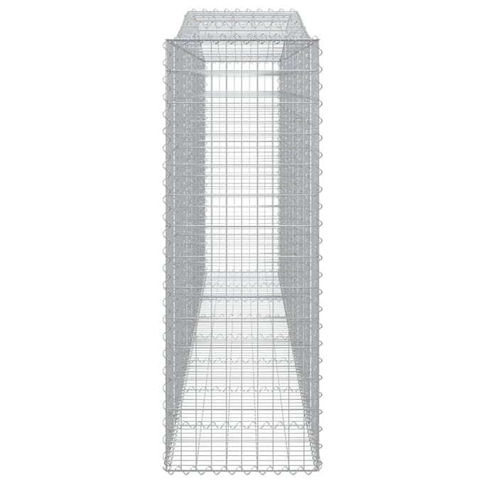 vidaXL - Schanskorven - 7 - st - gewelfd - 400x50x140/160 - cm - ijzer