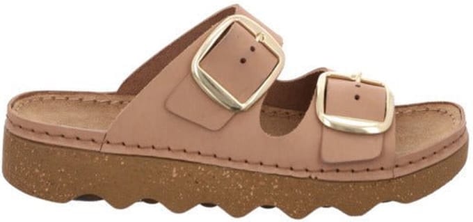 Rohde Foggia-D - dames slipper - bruin - maat 36 (EU) 3.5 (UK)