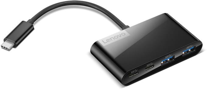 Lenovo GX91L84354 interface hub USB 3.2 Gen 1 (3.1 Gen 1) Type-C 625 Mbit/s Zwart