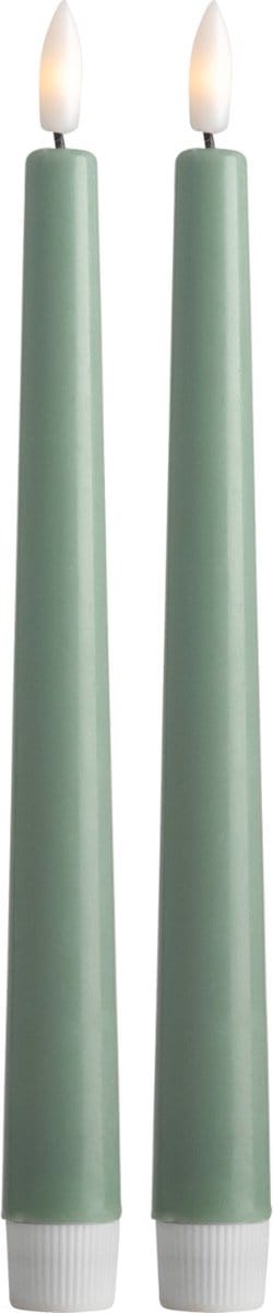 Gusta - Dinerkaars - Led - Groen - Set van 2