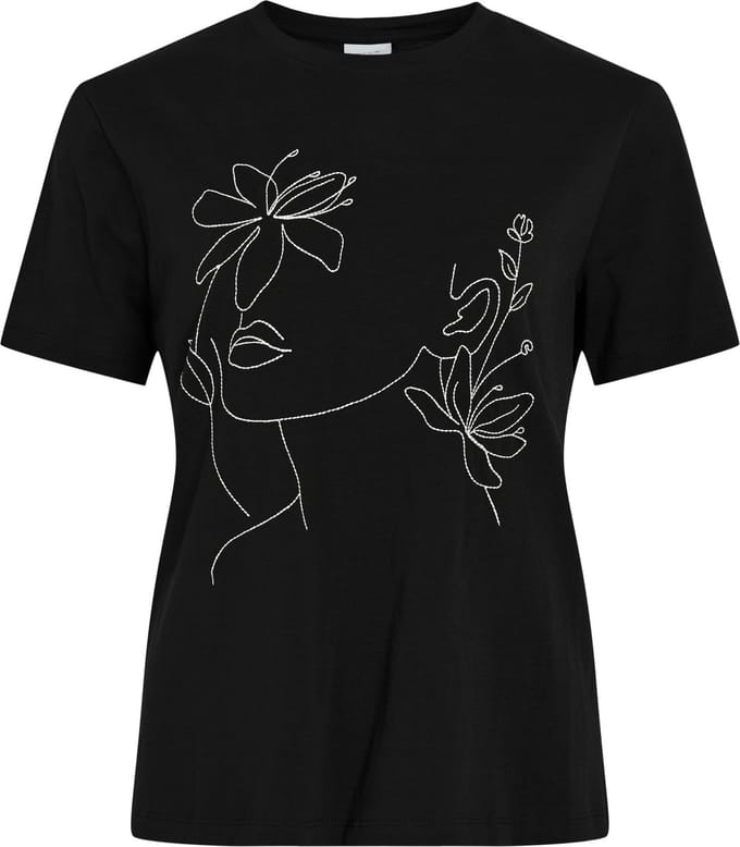VILA - VISYBIL O-NECK S/S ARTISTIC TOP - Dames - T-shirts