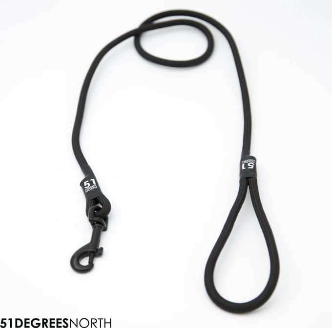 51 Degrees North - Wanderful - Leash - Nylon - Rope - Black - 120cmx8mm