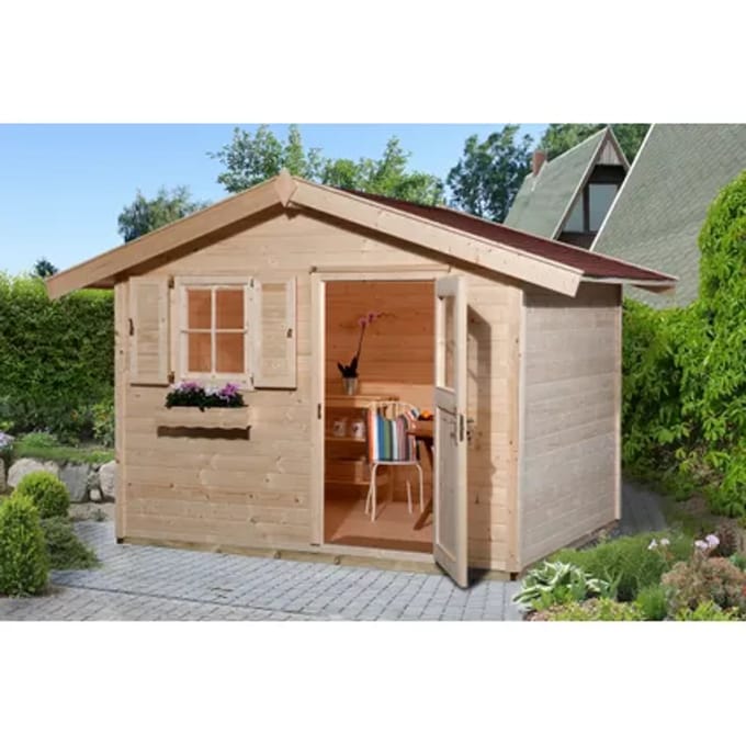 Weka Tuinhuis 123 - Onbehandeld - 301x205cm - 13,4 M³