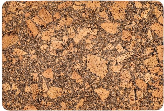 ZICZAC - Placemat - QUERCO - 100% cork - Stain and water repellent - Rectangle - 40x30 cm - Earth - SET/2