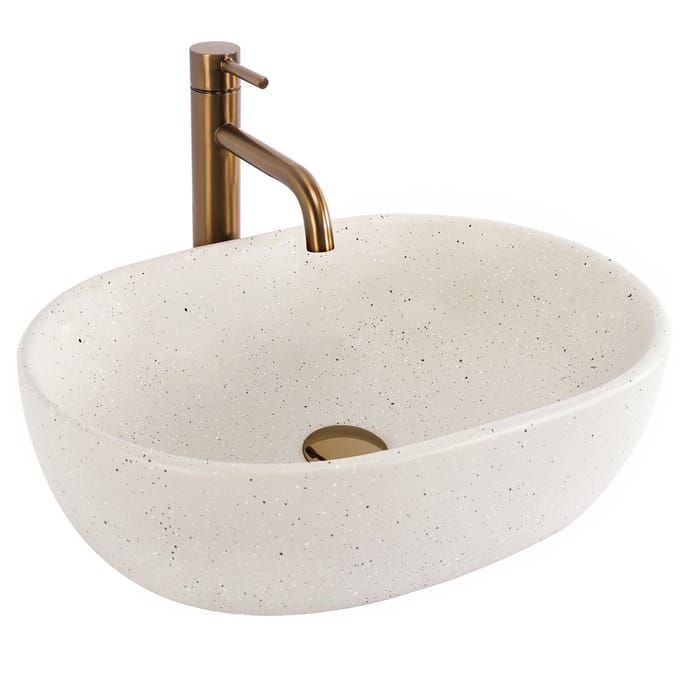 Rea Amelia Opzetwastafel Beige 48X34,5X13,5 cm