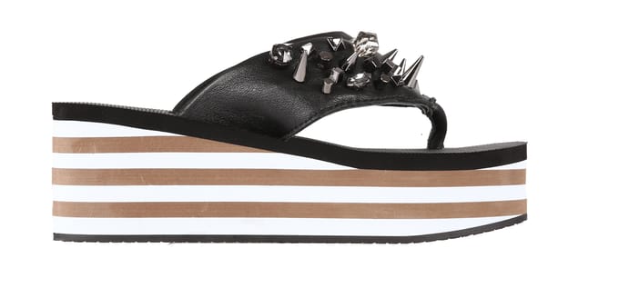 Luxe teenslipper in taupe