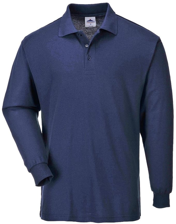 Portwest Poloshirt lange mouw B212 - Marine - M