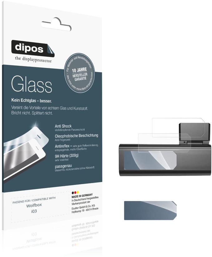 dipos – 2x Matte Pantserfolie geschikt voor Wolfbox i03 | 9H Screenprotector
