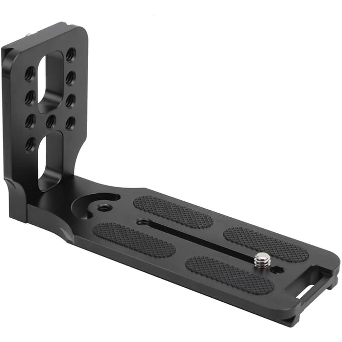 L13050 Aluminiumlegering Camera L-vormige Beugel Verticale Opname Snelontgrendelingsplaat black