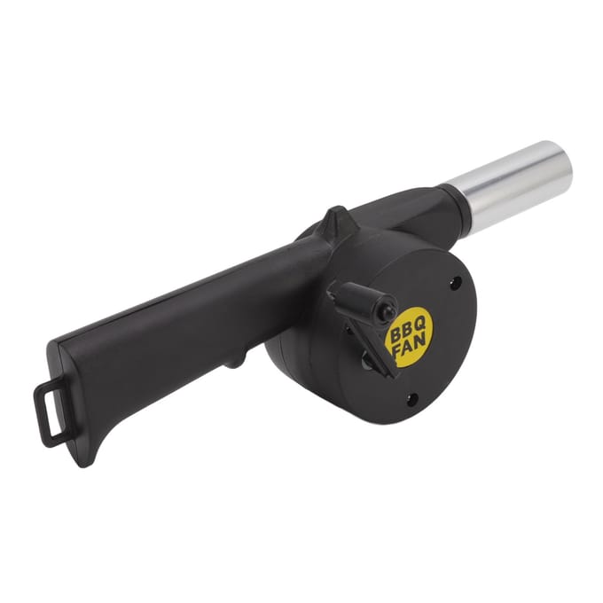 Luchtblazer Mini Hittebestendig Gemakkelijk Schoon te Maken Handbediend Draagbaar BBQ Ventilator Zwart black
