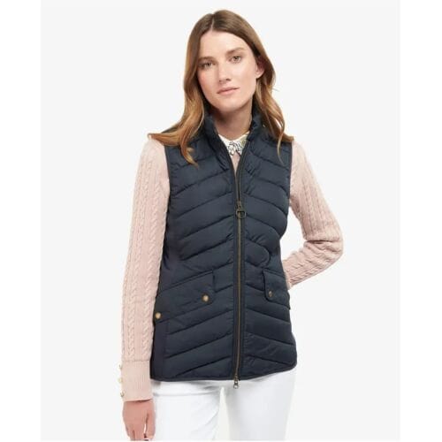 Barbour Stretch Cavalry Gilet (Maat - 18, Kleur - Dk Navy/Dk Navy Marl)