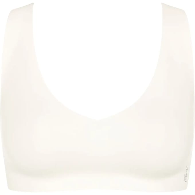 sloggi ZERO Feel 2.0 Bralette Dames Beha - SILK WHITE - Maat XL