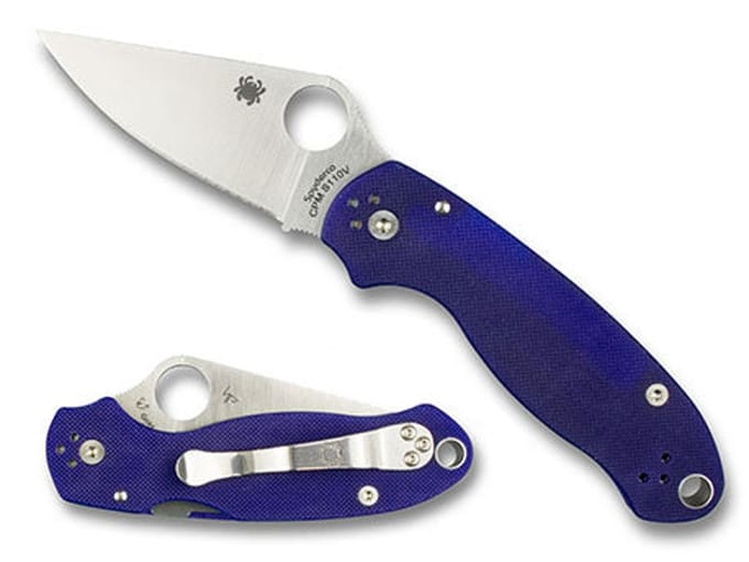 Spyderco Zakmes Para 3 Dark Blue S110V PE