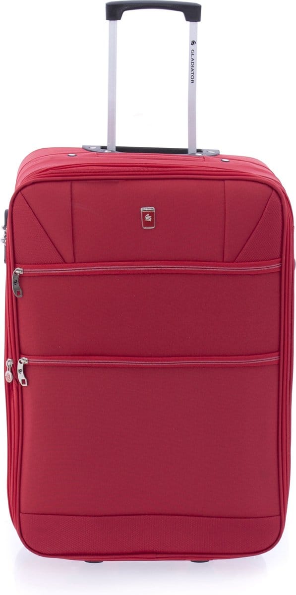 Gladiator Metro Middelgrote Koffer - 61 cm - 57/63 liter - Expandable - Rood