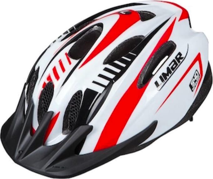 Limar - 540 Fietshelm -White red - M (52-56 cm)
