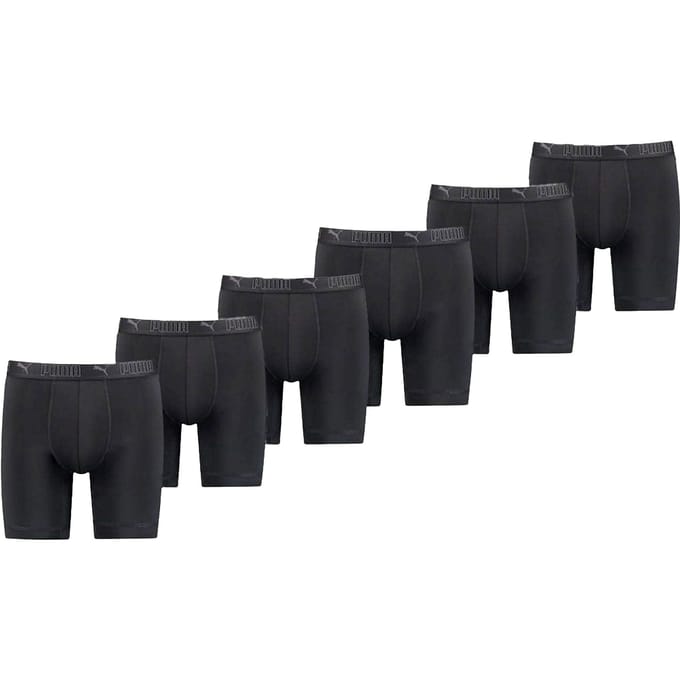 Puma Sport Long Boxershorts Heren (6-pack) - Maat S