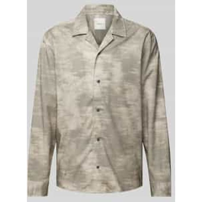 Oversized overhemdjack van viscose met doorknoopsluiting