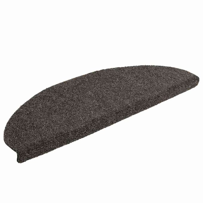 vidaXL - Trapmatten - Zelfklevend - 5 - stuks - 65x21x4 - cm - Antraciet - Halfrond - Groot