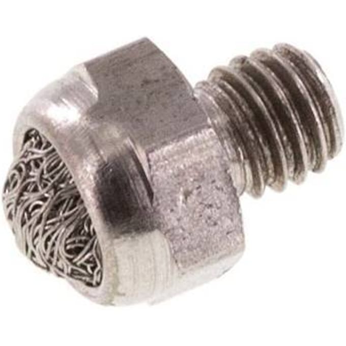 M5 Roestvrijstalen Compacte Pneumatische Geluiddemper 1.4301 Draadgaas