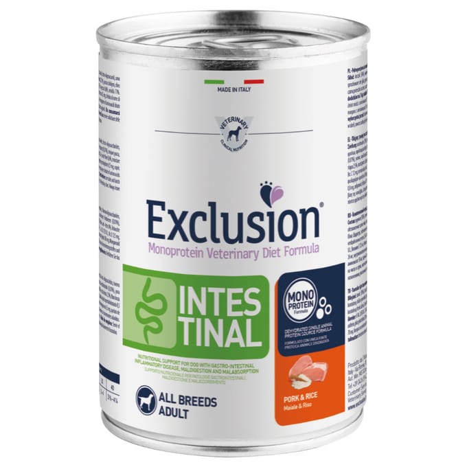 12x400g Intestinal Varken & Rijst Exclusion Diet Hondenvoer