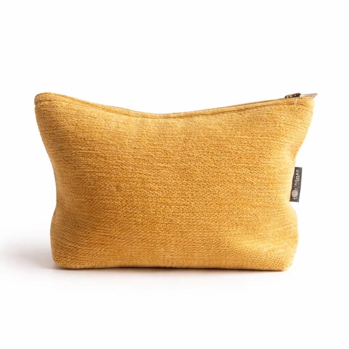 Nomad Sari Indian Jacquard Toiletry Bag - Marigold Loom
