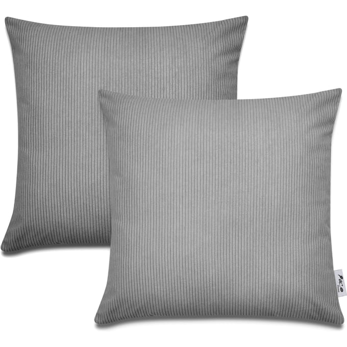 Kussensloop Chino antraciet 45x45 cm, 2 stuks