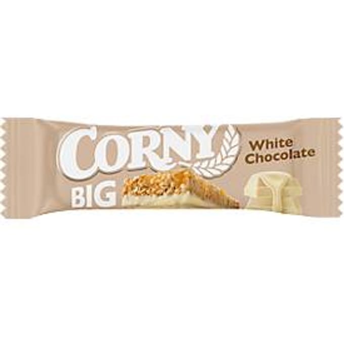 Corny Big mueslireep in witte chocolade, doos van 24 repen, 40 g per stuk