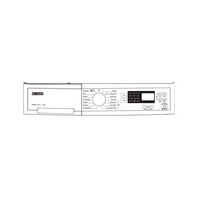 AEG controlepaneel, wit, Zanussi 140166220016