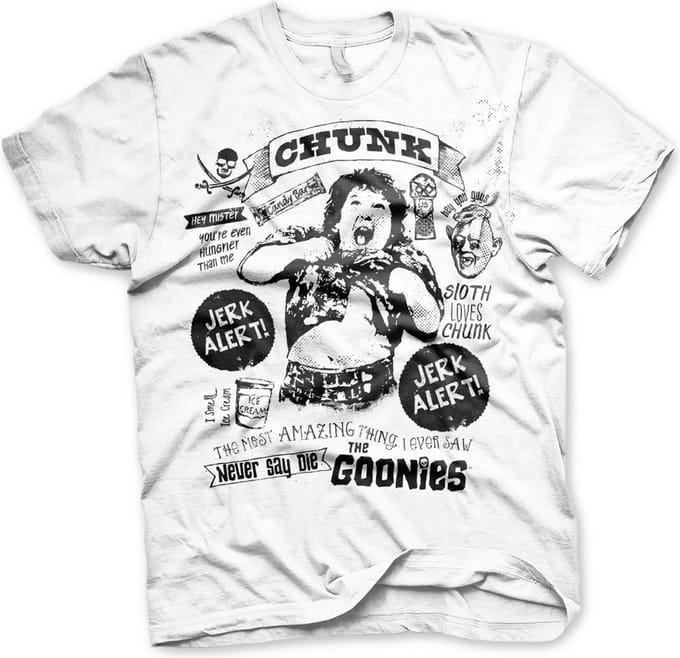 The Goonies Heren Tshirt -S- Chunk Jerk Alert Wit