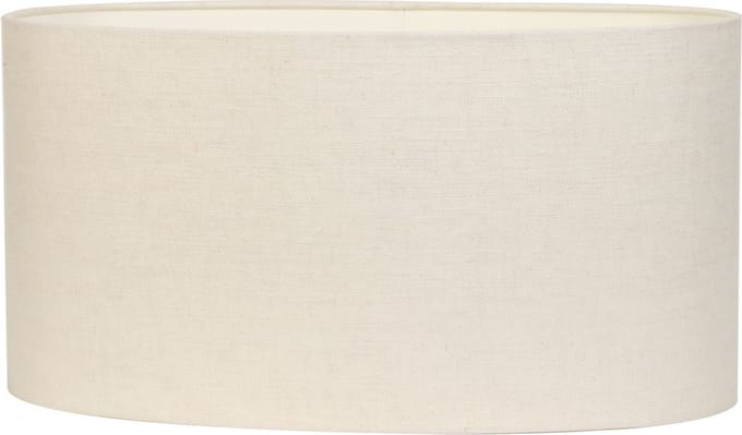 Light & Living Livigno Ovale Lampenkap - Eiwit - 45-45-22cm