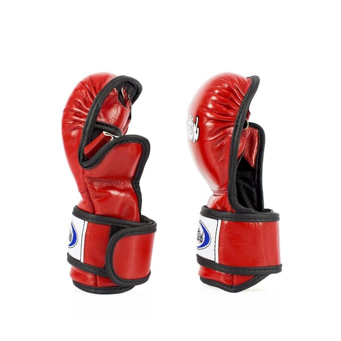 Fairtex FGV15 - MMA Sparring Handschoenen - Rood - XL - Premium Leer