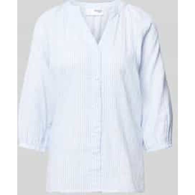 Regular fit blouse met V-hals, model 'ALBERTA'