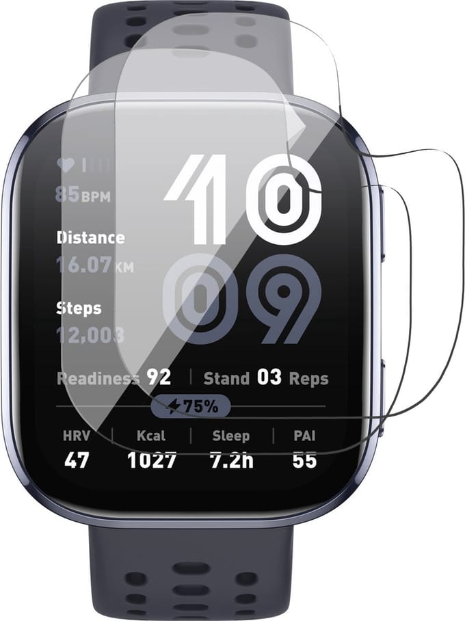 Screenprotector geschikt voor Amazfit Bip 6 - 2x FlexGuard Screen Protector