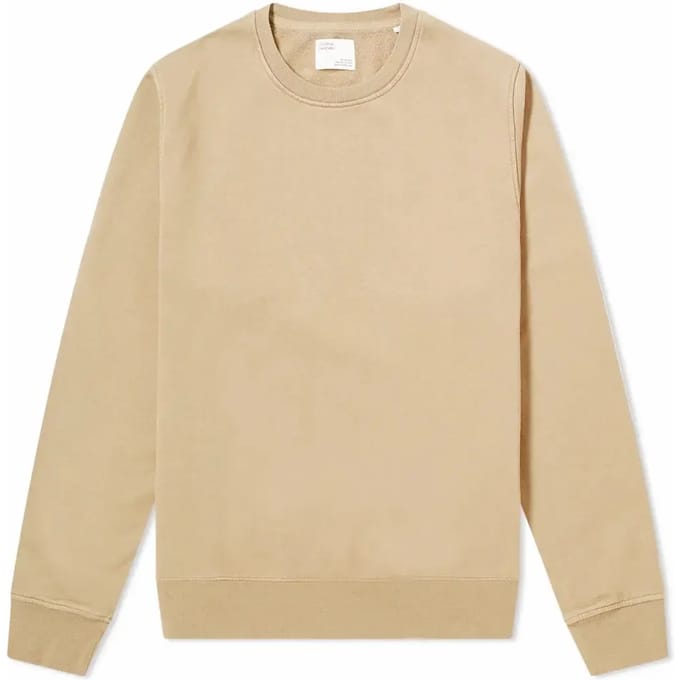 Sweatshirt ronde hals Colorful Standard Classic Organic desert khaki