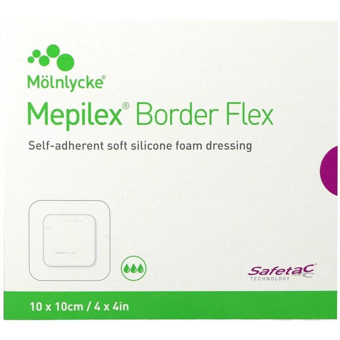 Mölnlycke Mepilex Border Flex 10x10 cm – 5 stuks