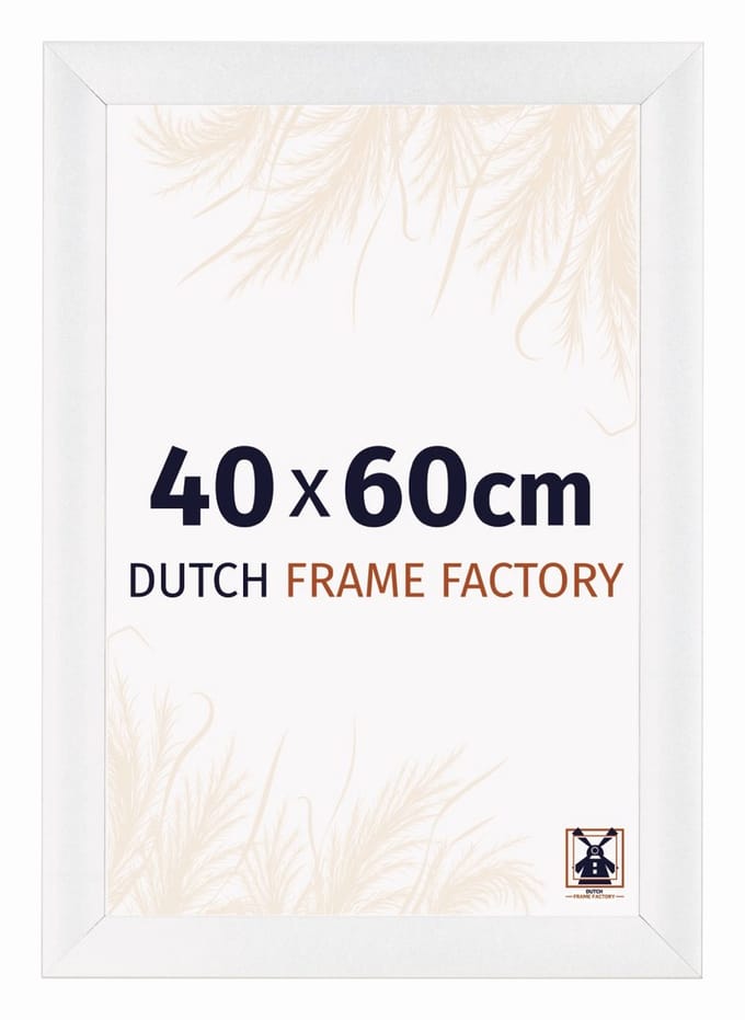 Fotolijst 40x60 cm - MDF - Wit Hoogglans - Praag