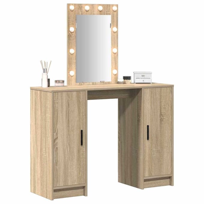 vidaXL - Kaptafel - Bruin - 102 - x - 33 - x - 135 - cm - Bewerkt - hout