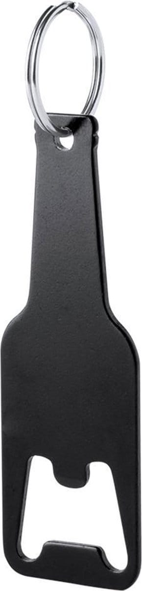 Bieropener sleutelhanger zwart
