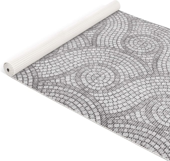 Zachte Antislip Badmat - Mozaïekstenen - 100 x 130 cm - Waterafstotend en Sneldrogend